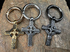 Heritage Celtic Cross Stainless Steel Keychain - Motif Metalworks