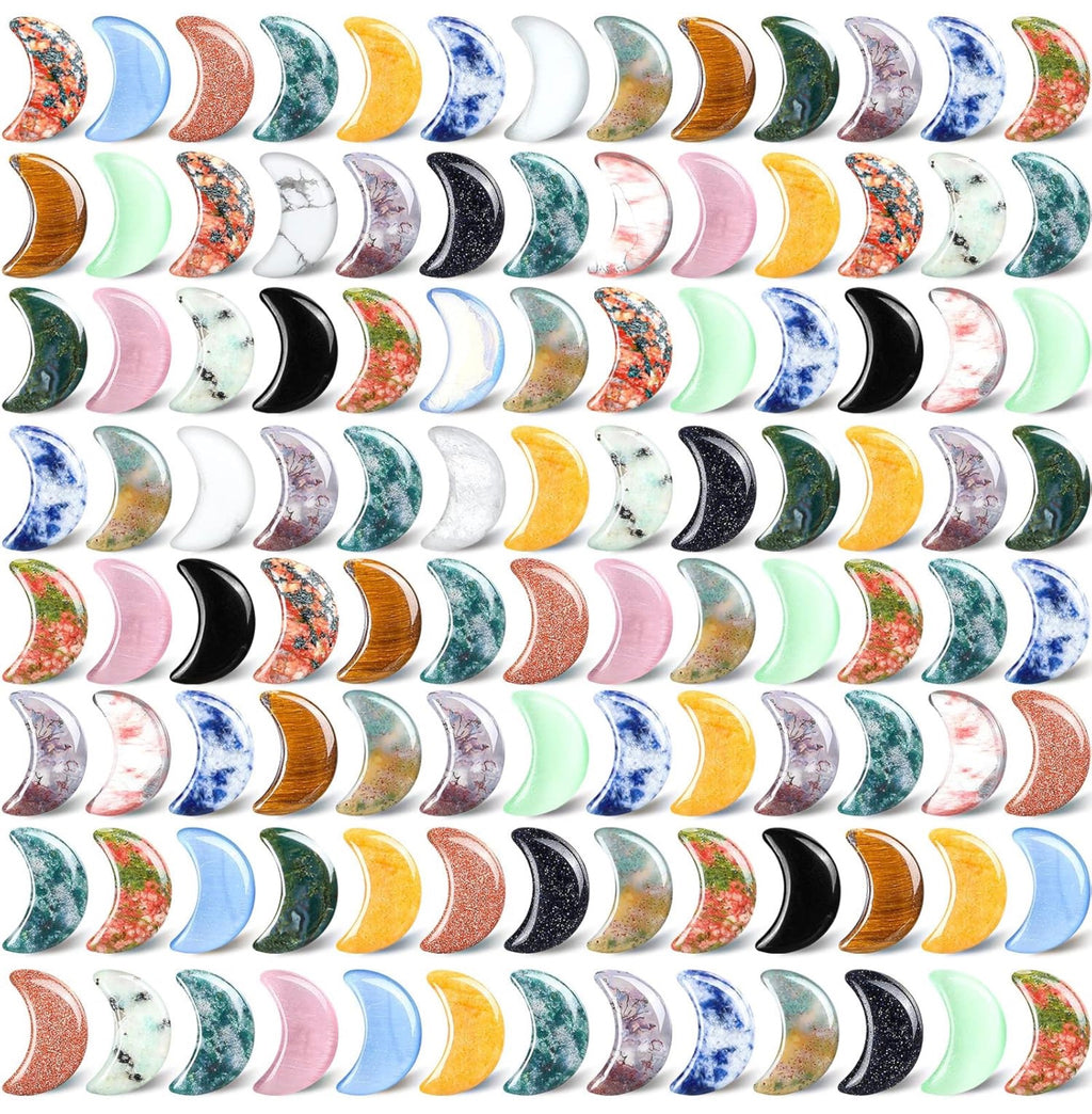 Stone Pocket Charms - 18-20mm - Various Shapes