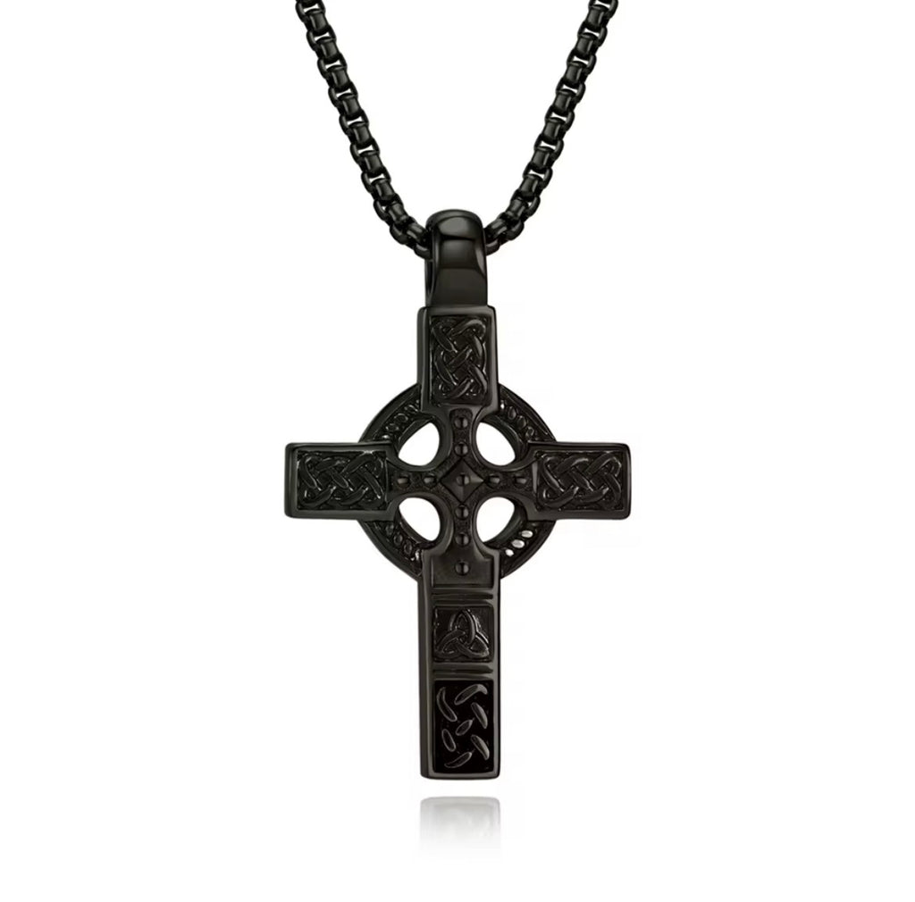 Celtic Heritage Cross Necklace - Motif Metalworks