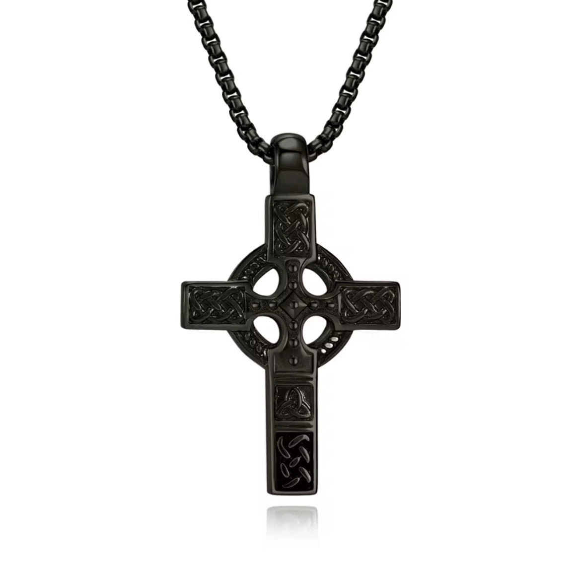 Celtic Heritage Cross Necklace - Motif Metalworks