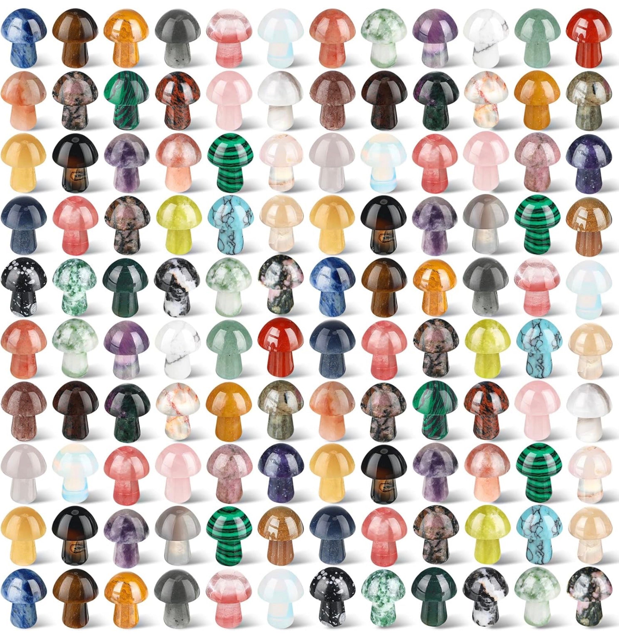 Stone Pocket Charms - 18-20mm - Various Shapes