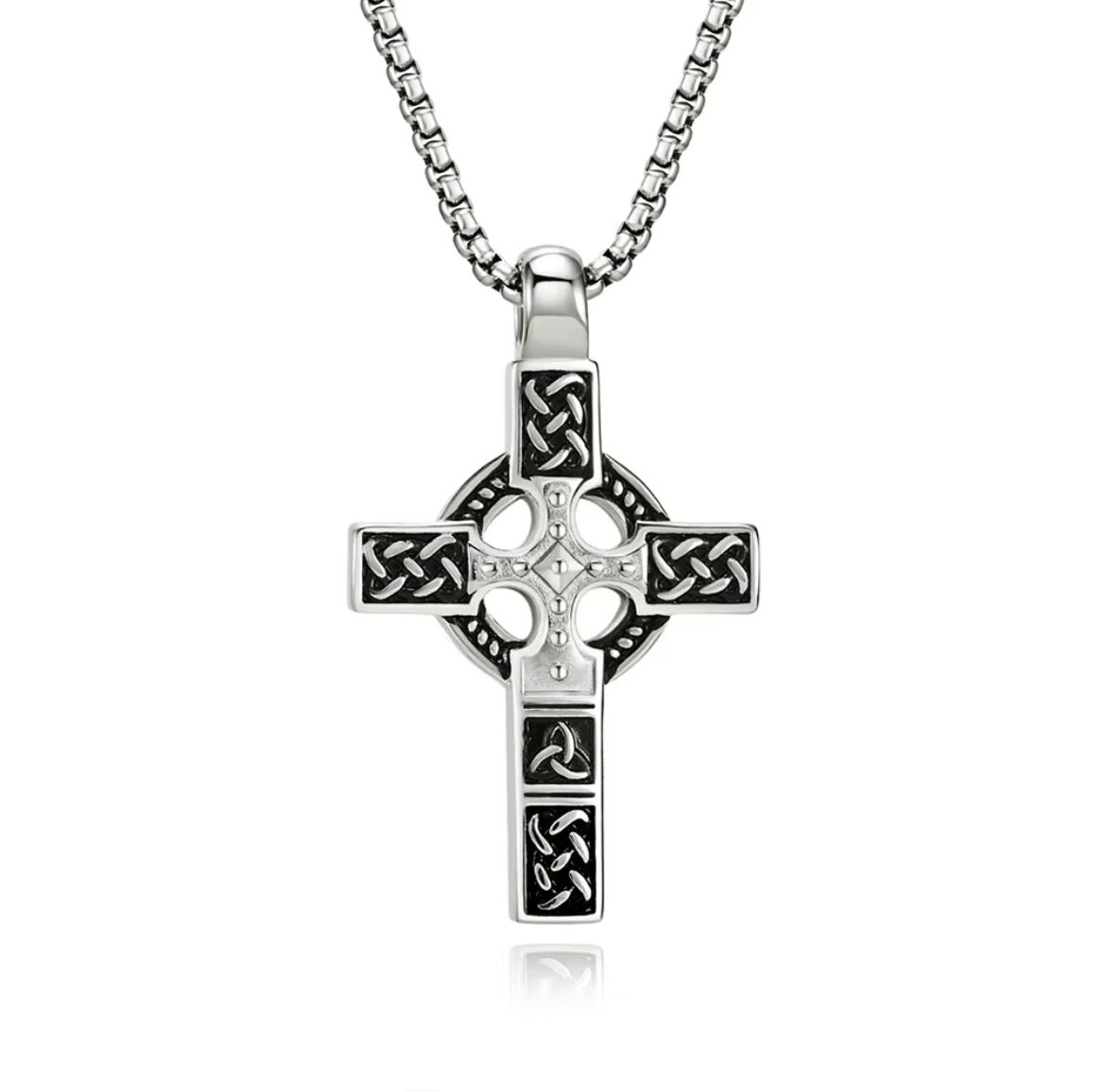 Celtic Heritage Cross Necklace - Motif Metalworks
