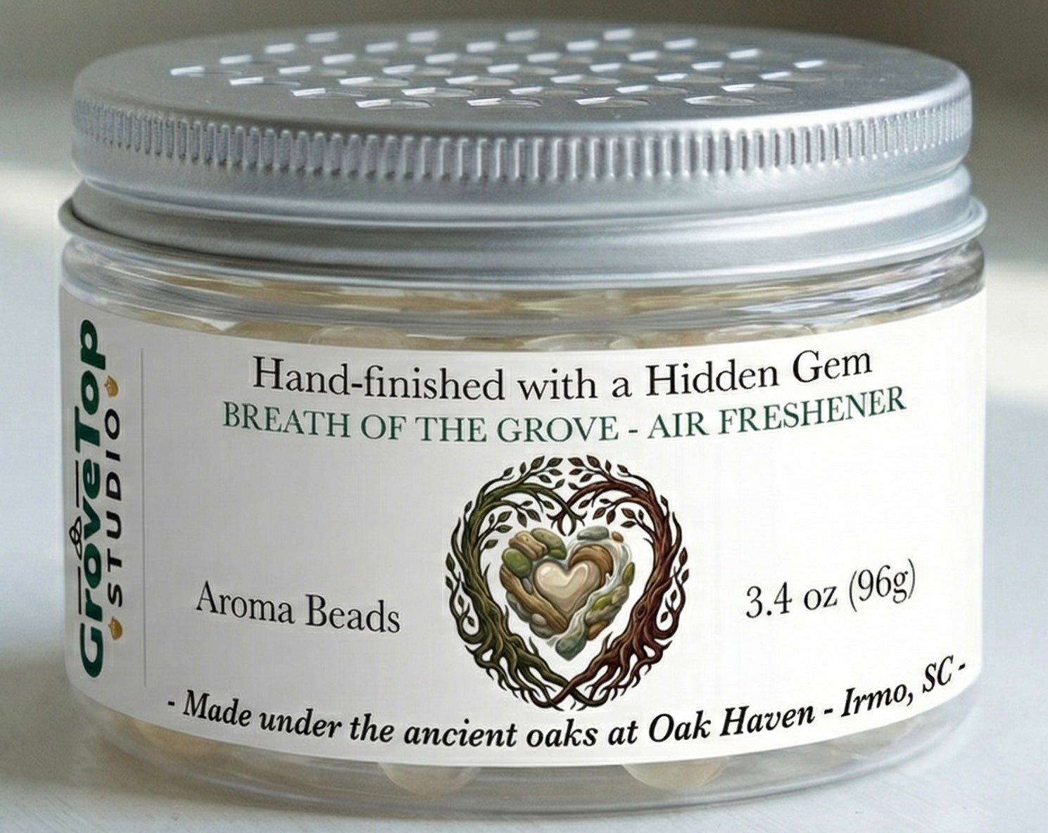 Hearts of the Grove Aroma Beads - Air Freshener with a Hidden Gem