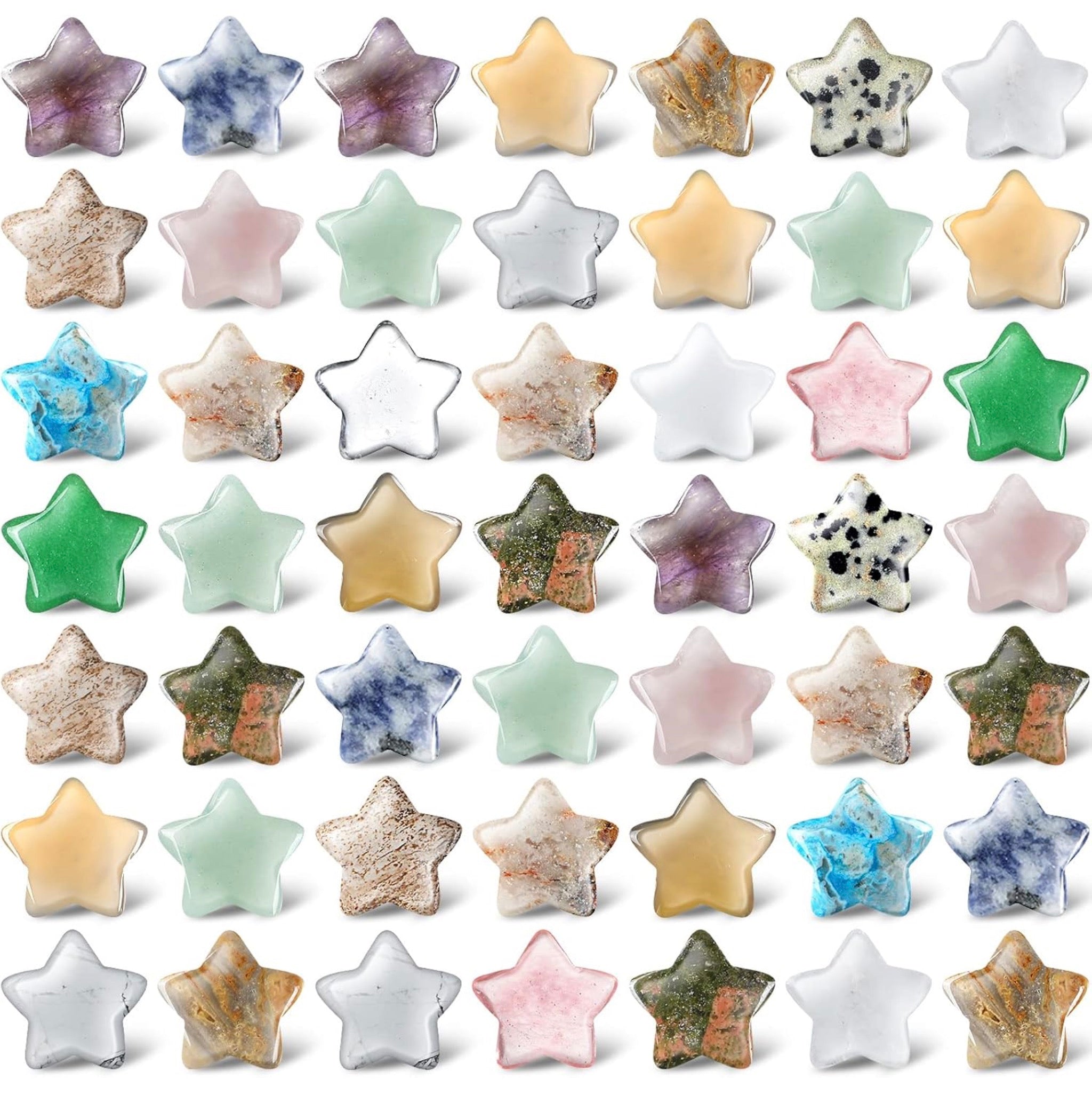 Stone Pocket Charms - 18-20mm - Various Shapes