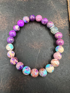 Stone Bracelet - Moonstone/Sunstone - 8mm beads