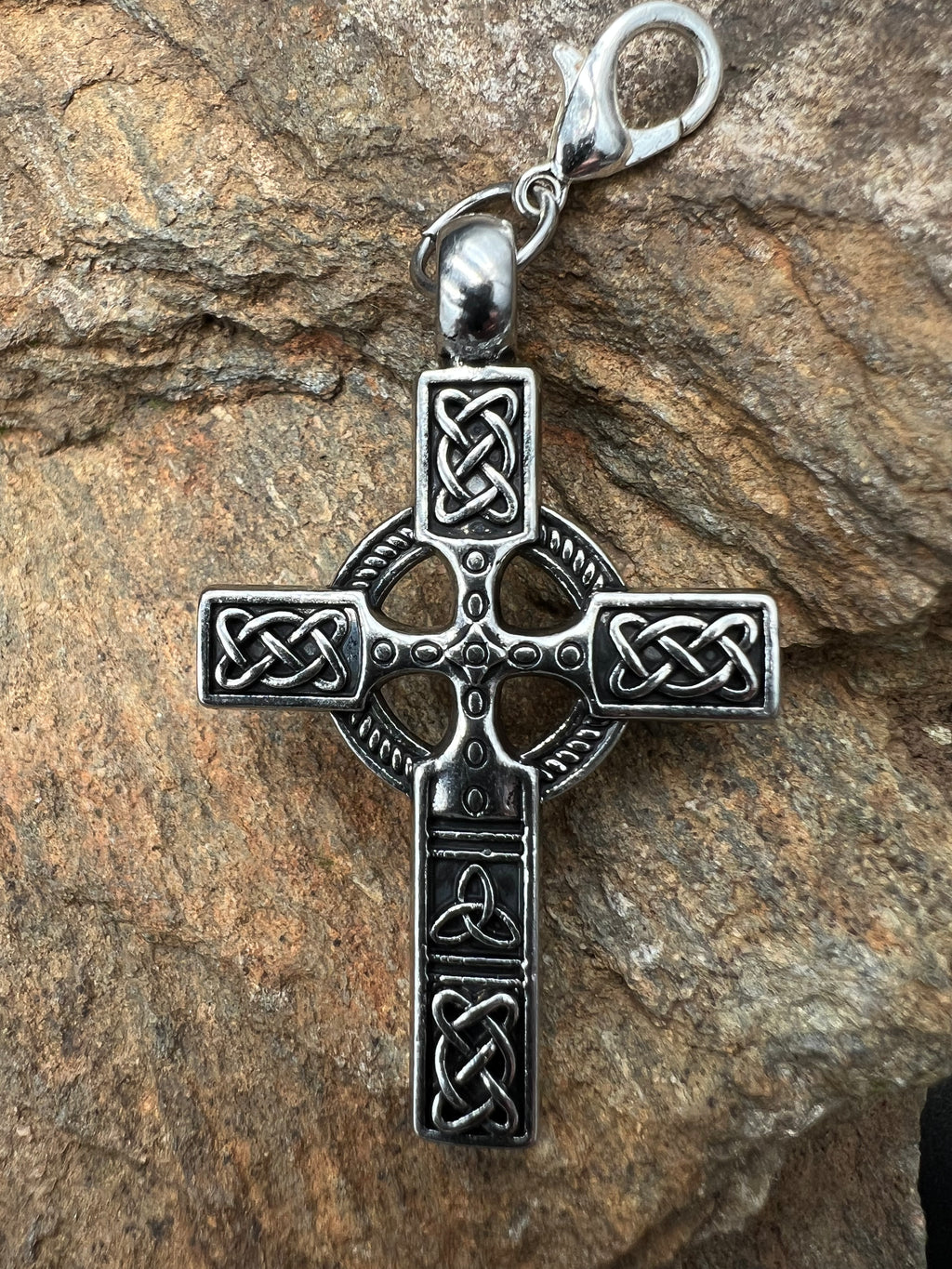 Celtic & Cross Zipper Pull - Motif Metalworks