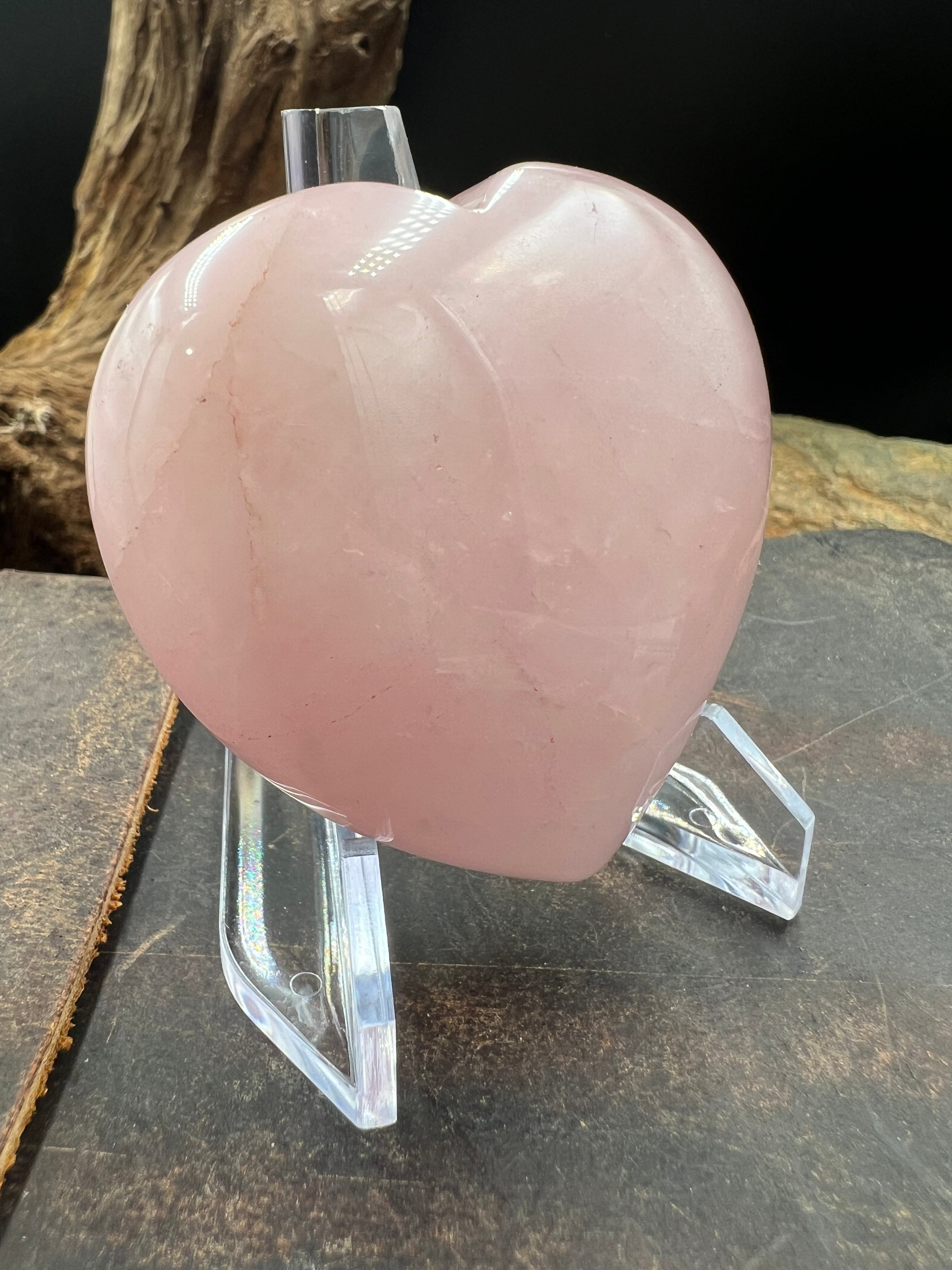 Stone Heart - 60mm - with Display Stand