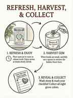 Hearts of the Grove Aroma Beads - Air Freshener with a Hidden Gem - Motif Metalworks