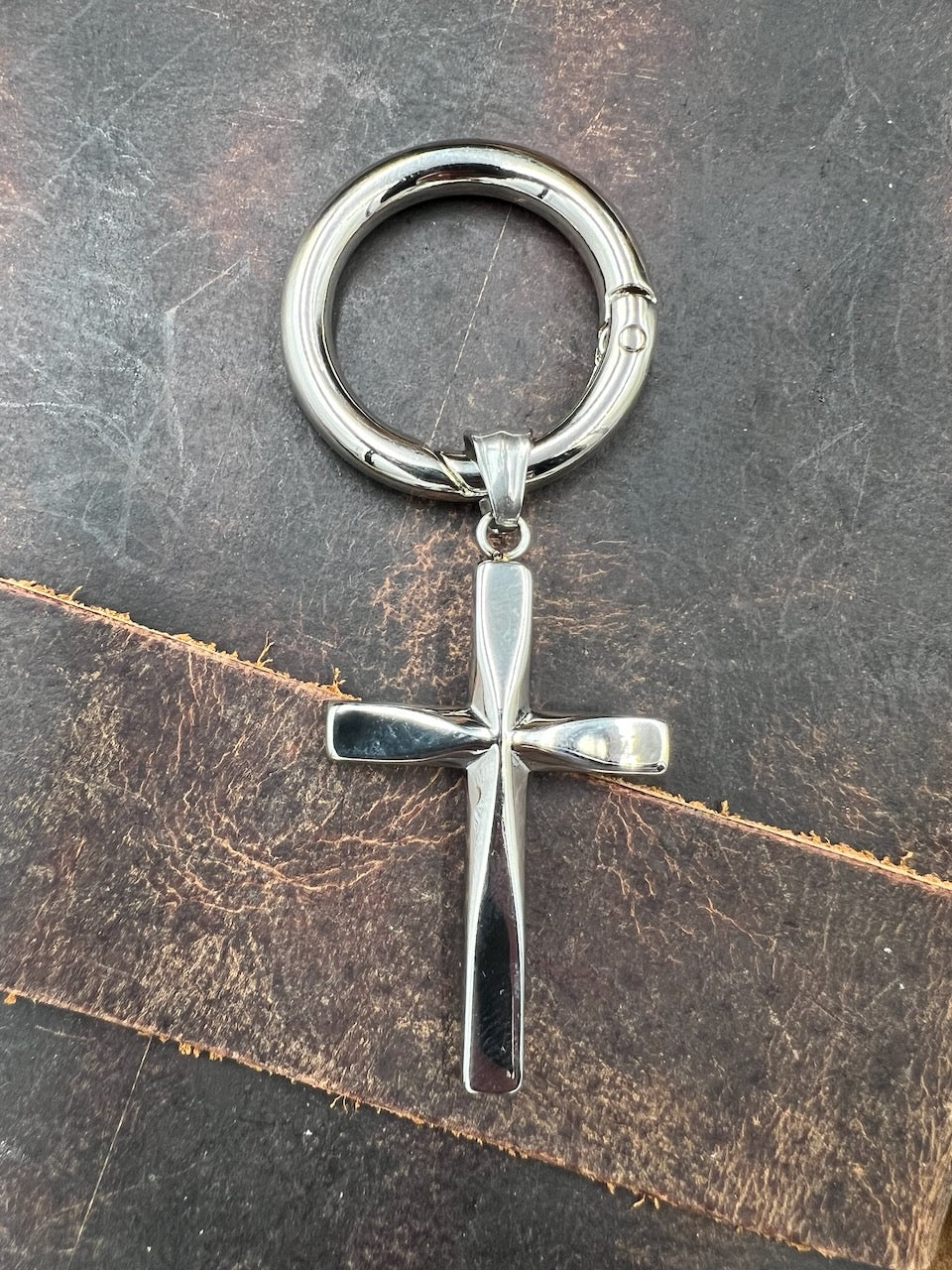 Legacy Cross Stainless Steel Keychain - Motif Metalworks