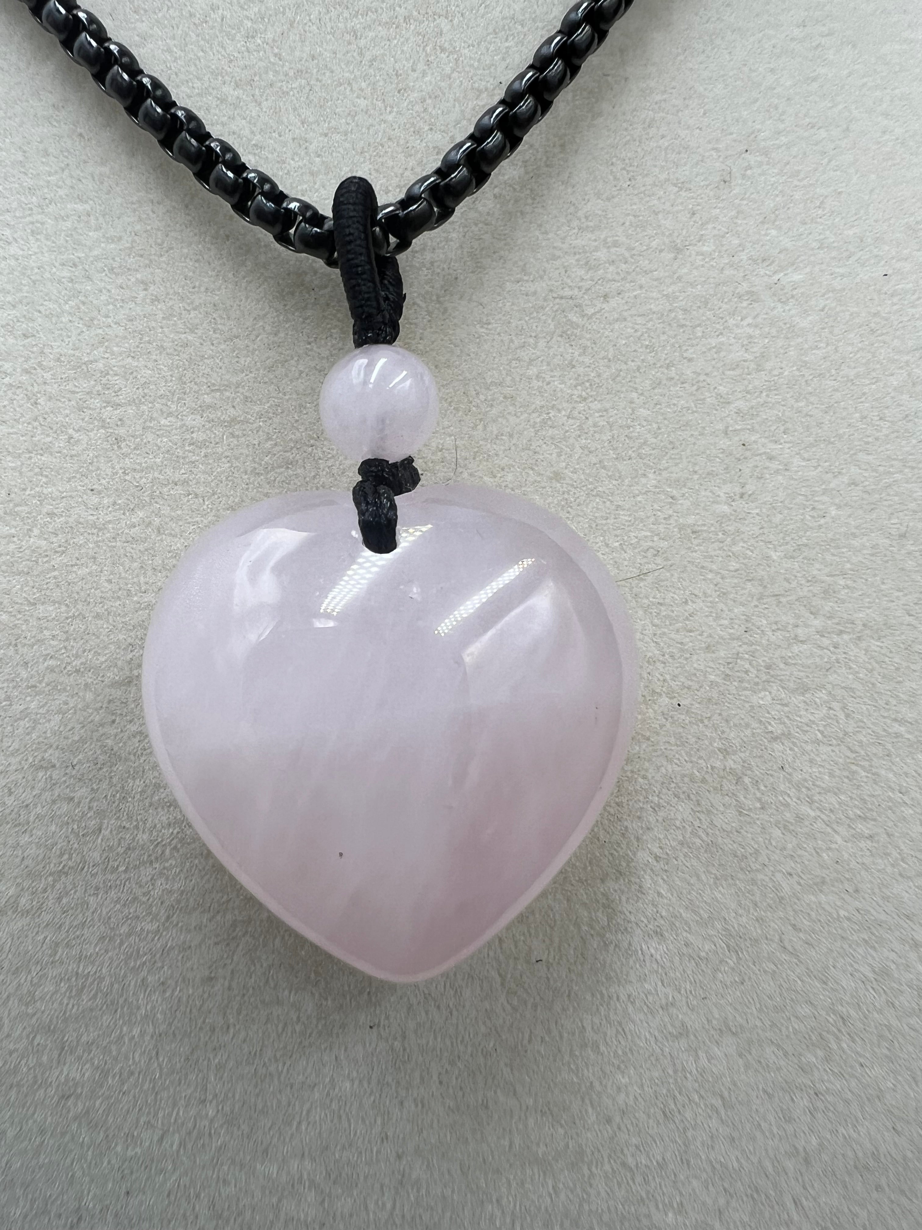 Stone Heart Pendant - 25mm