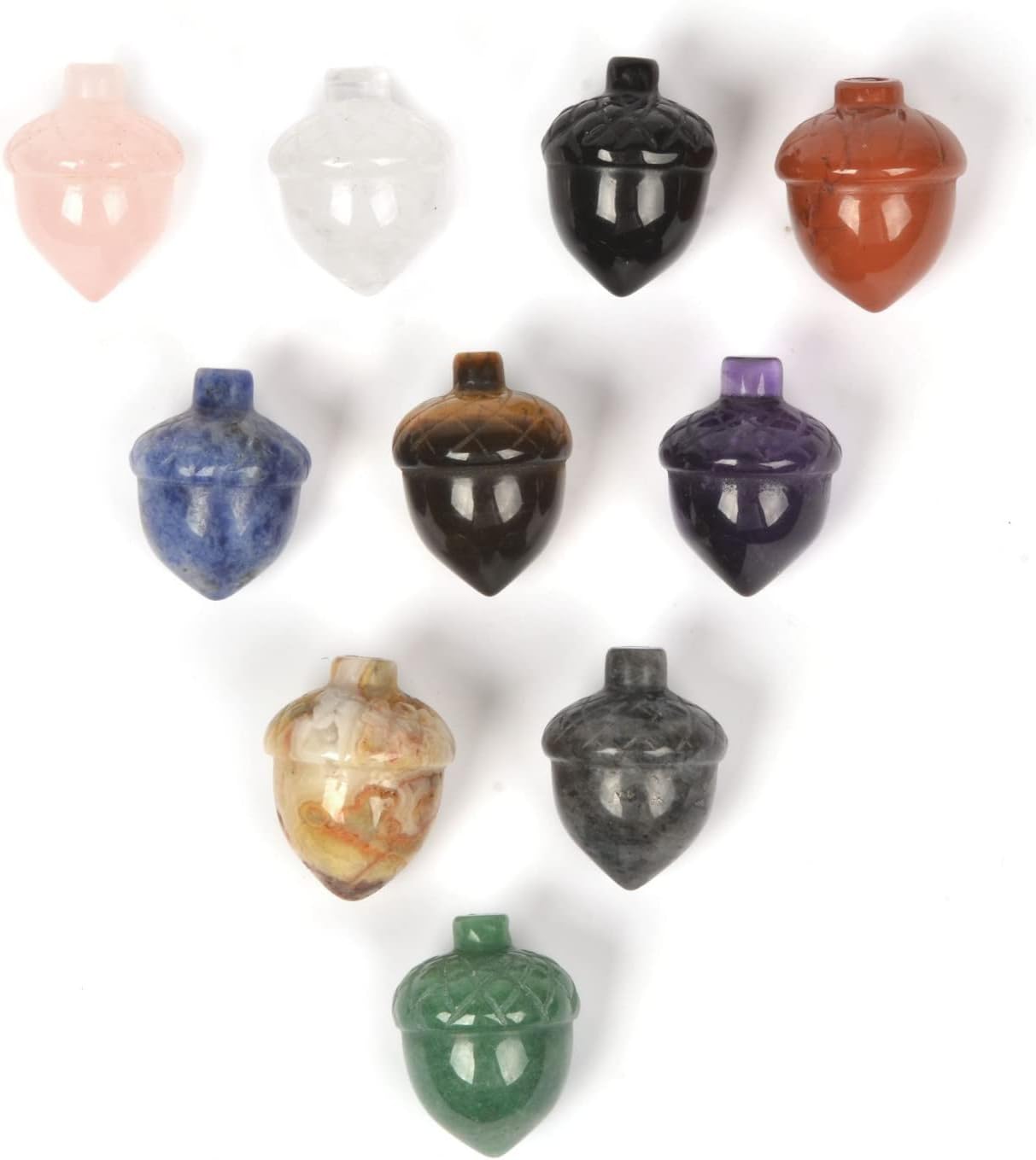 Acorns of the Grove Candle - Soy Candles with a Gem