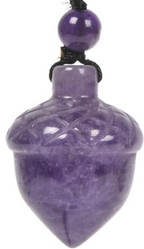 Stone Acorn Necklace- 25mm