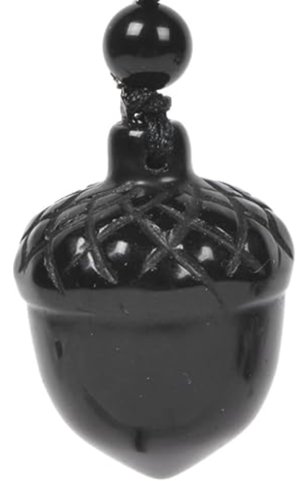 Stone Acorn Necklace- 25mm