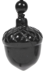 Stone Acorn Necklace- 25mm